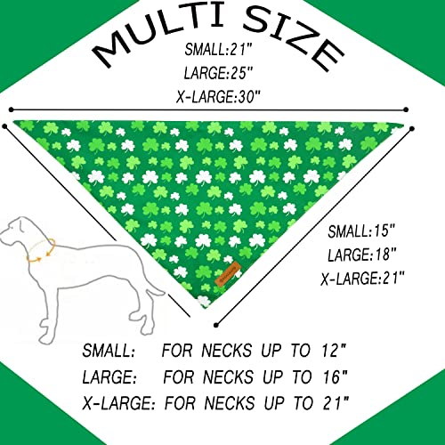 St. Patrick's Day Dog Bandanas 2 Pack (St. Patrick's Day / X-Large)