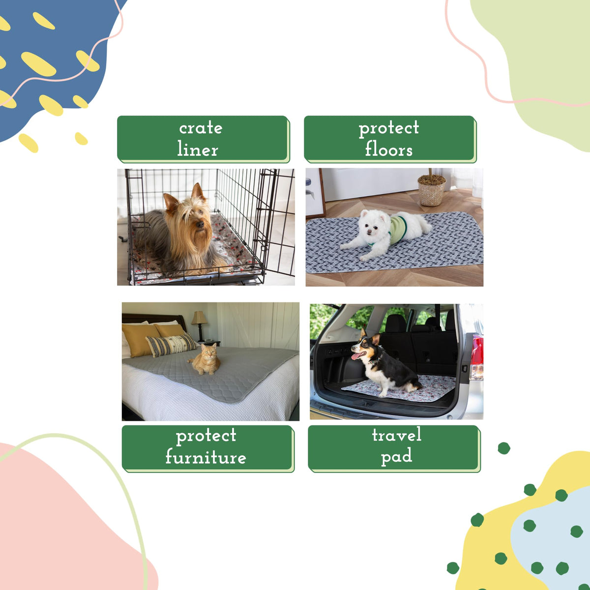 24x36 Potty Pads (24" x 36" / Variety 3 Pack)