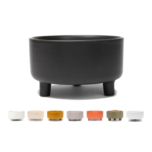 Uplift Ceramic Dog Bowl for Small Medium and Large Breeds (Medium / Black)
