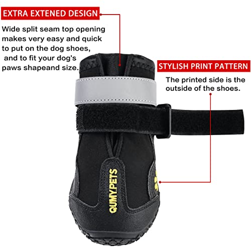 Dog Shoes for Hot Pavement (Size 7: 2.8''x3.2"(W*L) (Pack of 4))