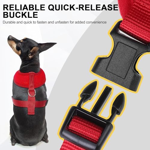 Small Dog Harness (XS (NECK: 10", CHEST: 10"-14") / Red)