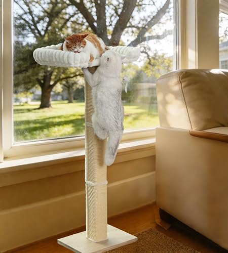 Cat Scratching Post with Large Window Perch (extra-large)