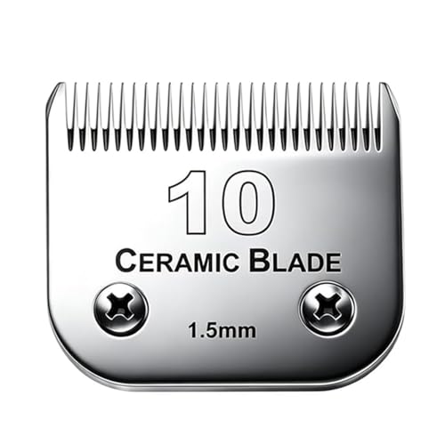 10 Blade Dog Grooming Clipper Blades Compatible with Andis Dog Clippers (10:1/16''(1.5mm))