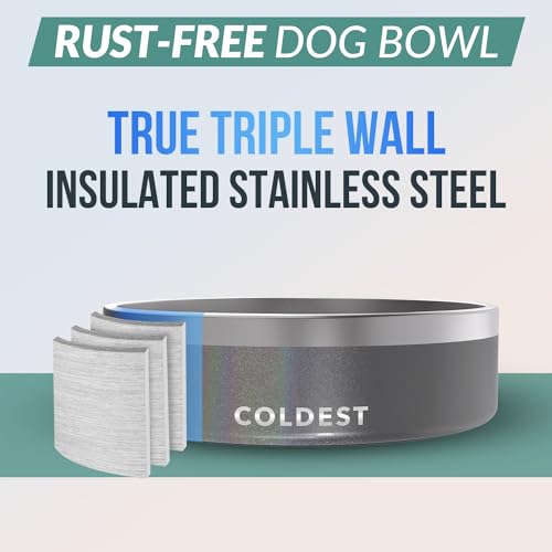 Coldest Dog Bowl (42 oz / Stardust Glitter)