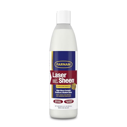 Laser Sheen Dazzling Shine & Detangler Concentrate for Horses 12 oz (12 oz concentrate)
