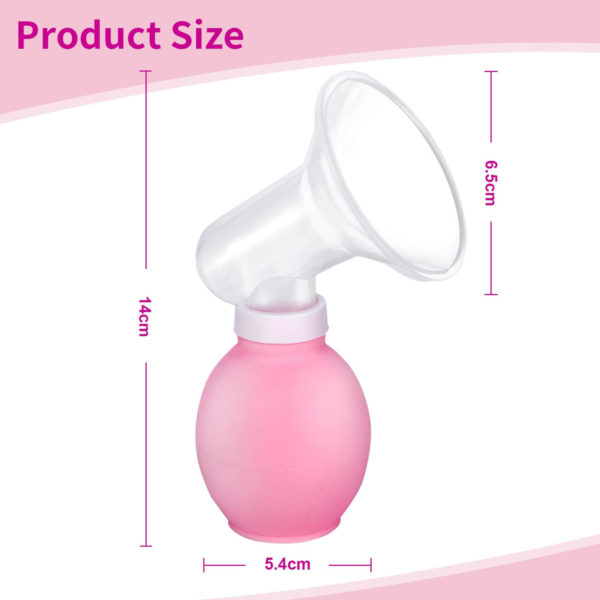 Pet Breast Pump for Feed Newborn Manual Pink