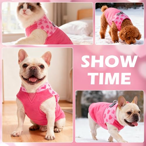Fleece Dog Sweater (Pink / Large)