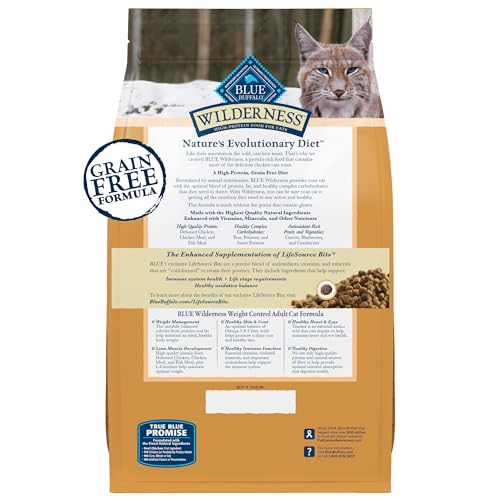 Blue Buffalo Wilderness Chicken Weight Control Dry Cat Food (14.67 Ounce (Pack of 12))