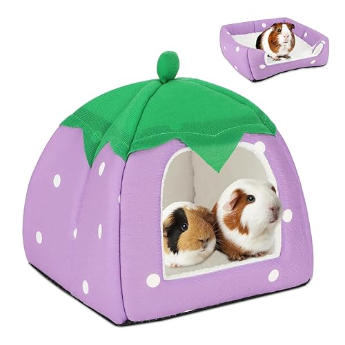 Guinea Pig Bed Hideout (Strawberry Purple)