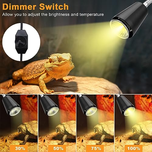 Reptile Heat Lamp Bulbs 110V (Light Stand With Dimmer)