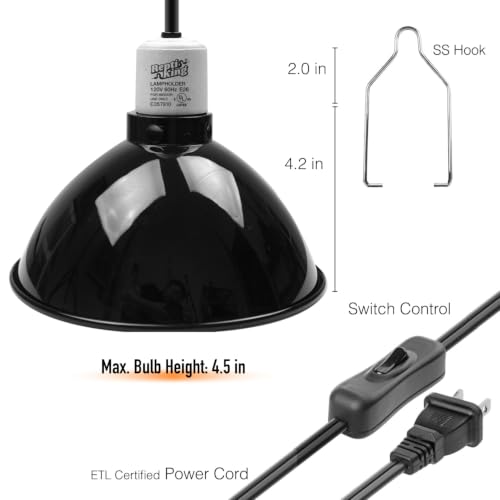 Reptile Light Fixture (8.5'' Standard Dome)