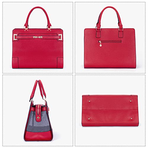 Fashion Pet Carrier Dog Cat Carrier Purse Soft (Red)
