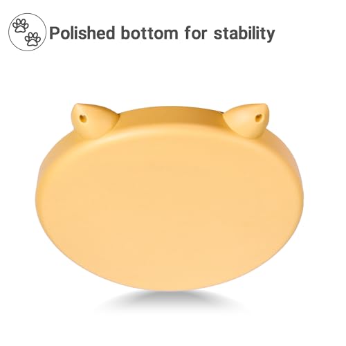 Slow Feeder Cat Bowl (Yellow and Blue)