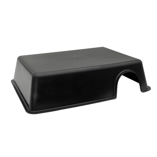 Reptile Hide Box Cave (Black / XL 4 Pcs)