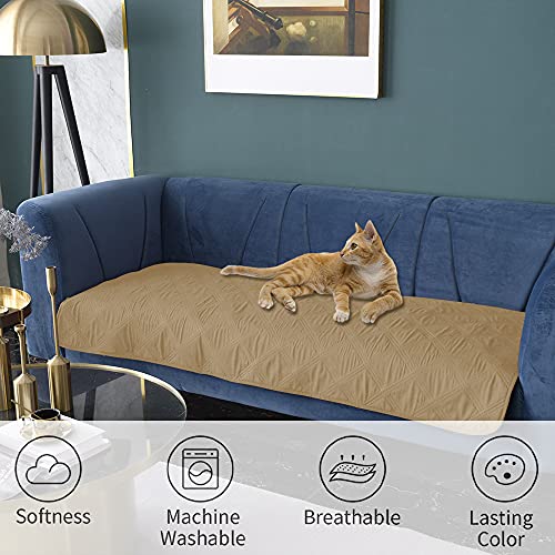Waterproof Dog Bed Cover Pet Blanket with Anti (30x100 Inch (Pack of 1) / Sand)