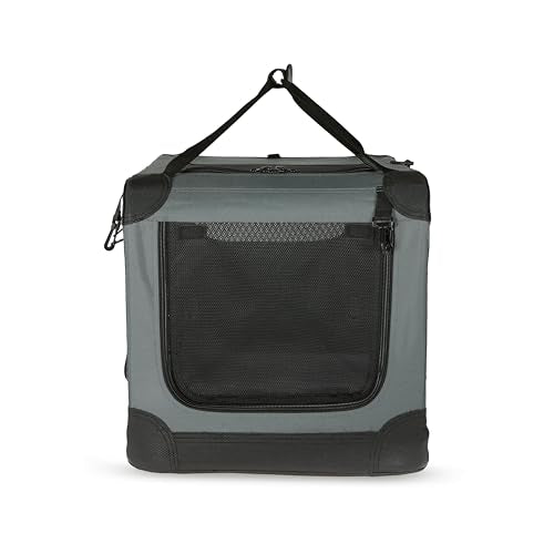 Portable Folding Soft Dog Crate (Grey / 26.0"L x 18.0"W x 18.0"H)