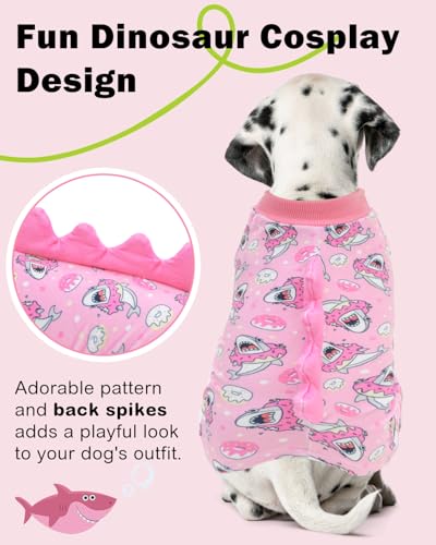 Dinosaur Costume Dog Pajamas (X-Small / Shark style#2)