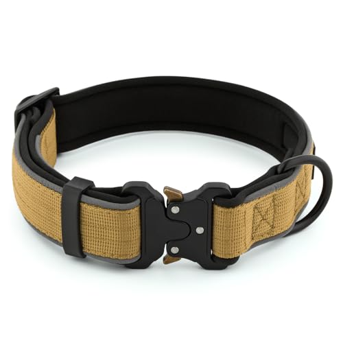 Tactical Dog Collar (L / Brown)