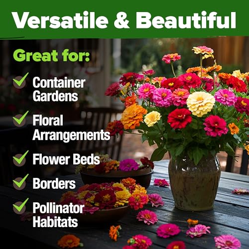 California Giant Mix Zinnia Seeds
