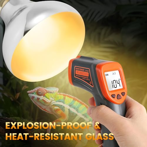 Dual Reptile Light Fixture with 100W Full Spectrum UVA UVB Light Bulb & 100W Nighttime Ceramic Heat Emitter (ST4)