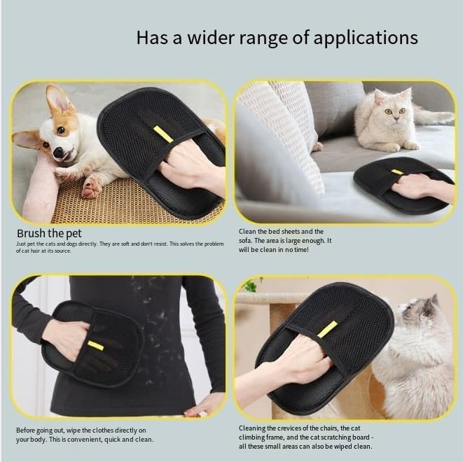 3pcs Glove for Pet Hair Removal