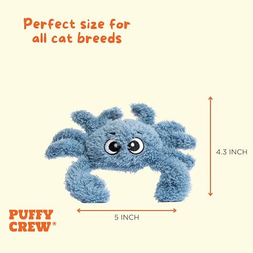 Interactive Catnip Cat Plush Toy (Crab)