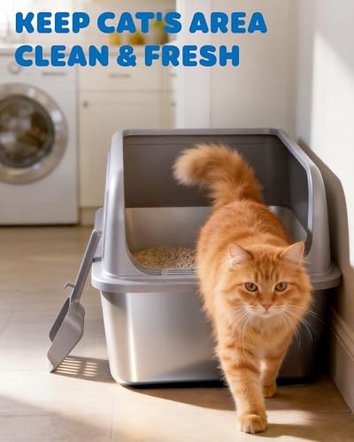 Stainless Steel Cat Litter Box (XL (2 Packs) / Grey)