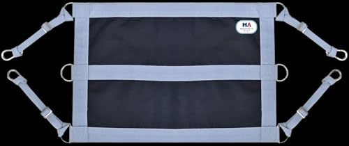 1200D 29"x19" Horse Stall Guard with Adjustable Straps and Hardware (Grey Black)