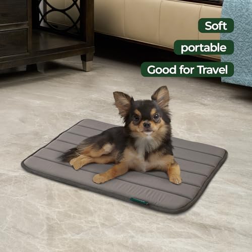 Dog Crate Pad (24.0"L x 18.0"W x 0.8"Th / Brown, 1 Pack)