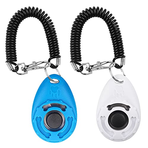 Dog Clicker for Training (Blue and White)