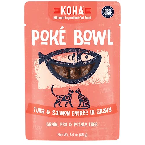 Poké Bowl Tuna & Salmon Entree in Gravy for Cats (3 Ounce (Pack of 12))