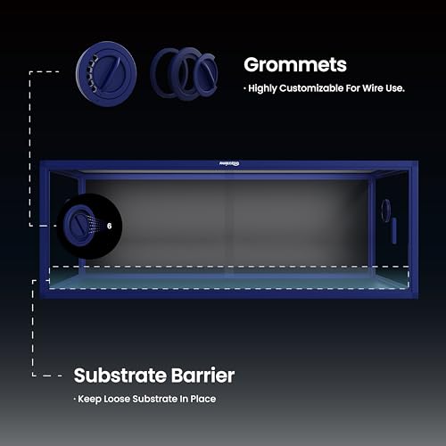 Stackable Reptile Enclosure (Dart Blue / 85 Gallon)