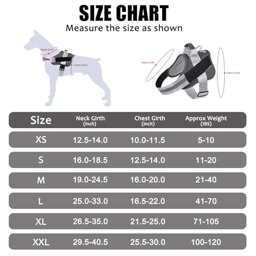 Dog Harness No (Large (Pack of 1) / Black)