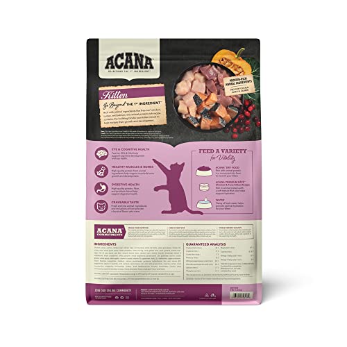 Highest Protein Dry Cat Food Kitten Recipe 4lb Bag (4 Pound (Pack of 1))