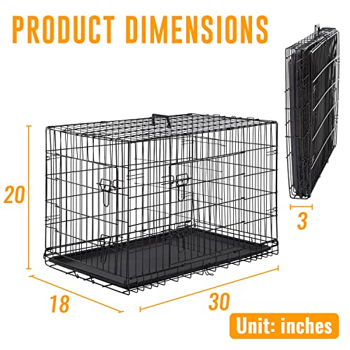 Dog Crate 30" (30 Inch / Black)