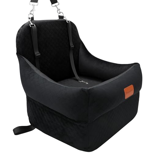 Dog Car Seat Booster Car Seats with 7''Interior Height (black)