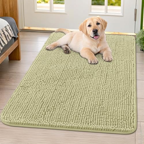 Dog Door Mat for Muddy Paws 40x32 (Vanilla / 40"X32")