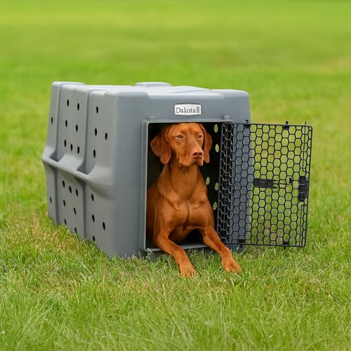 Dakota 283 Canine Rough and Tough Economy Dog Crate (Large / Dark Granite)
