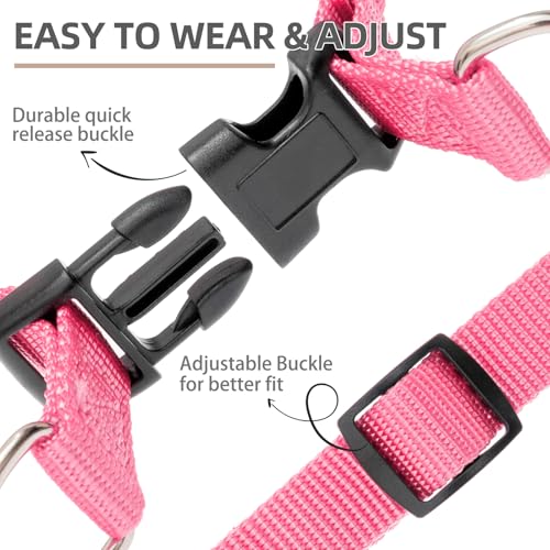 No Pull Dog Harness Medium Sized Step (Light Pink / Medium)