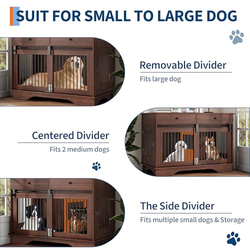 Dog Furniture Crate (Brown)