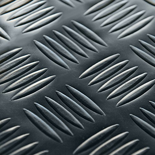 Diamond Grip Floor Mat (2mm x 4 x 4-Feet / Black)