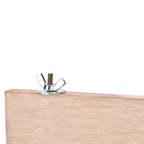 3Pcs Pet Parrot Bird Cage Perches Square Wooden Stand Platform Budgie Toys Bird Tree Perches for Parakeets (3Pcs)