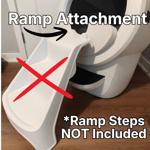 Max Shield w Steps Attachment Compatible with Litter (Black Max Shield w/ Steps Attachment)
