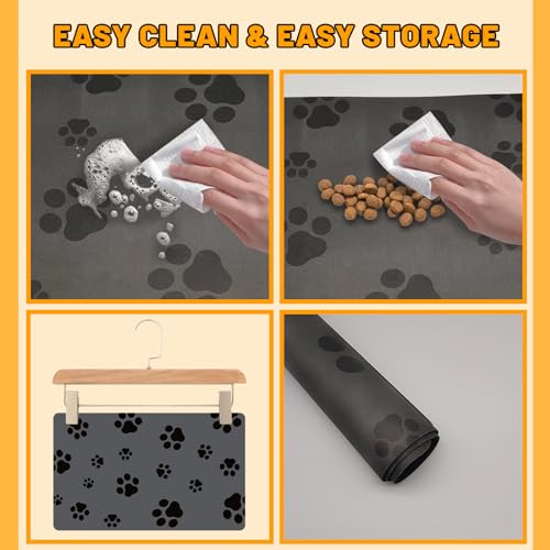 Pet Feeding Mat (Dark Gray-JY / 12"×20")