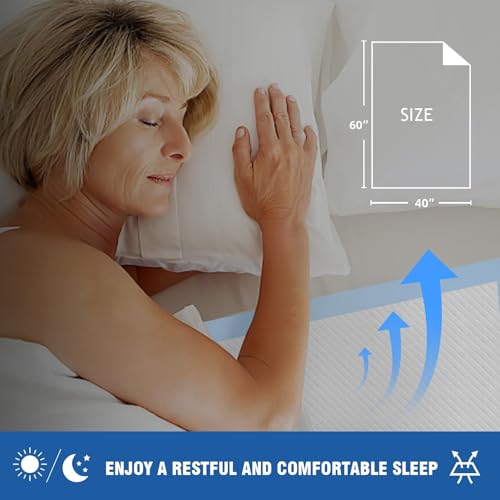 Bed Pads Disposable 40"X60" Chucks Pads Oversized Underpads with 200 Gram (40"x60"-30counts)
