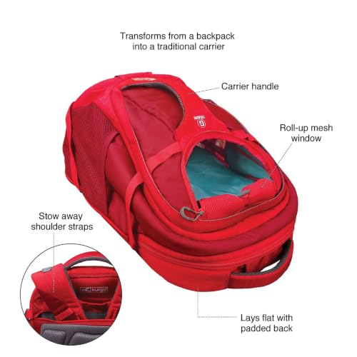 G Train Pet Carrier Backpack (Red)
