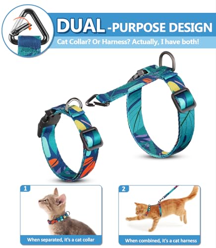 Cat Harness and Leash Set (Morandi Green / Small (4-10 lb))