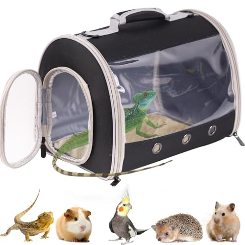 Bearded Dragon Travel Carrier Backpack (Black)