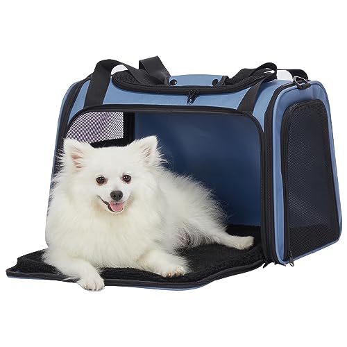Dog Carrier for Small Dogs (19.7"L x 13.0"W x 13.0"H / Blue)