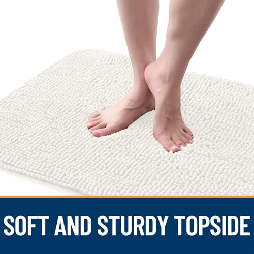 Dog Door Mat for Muddy Paws 47x32 (Ivory / 47" X 32")